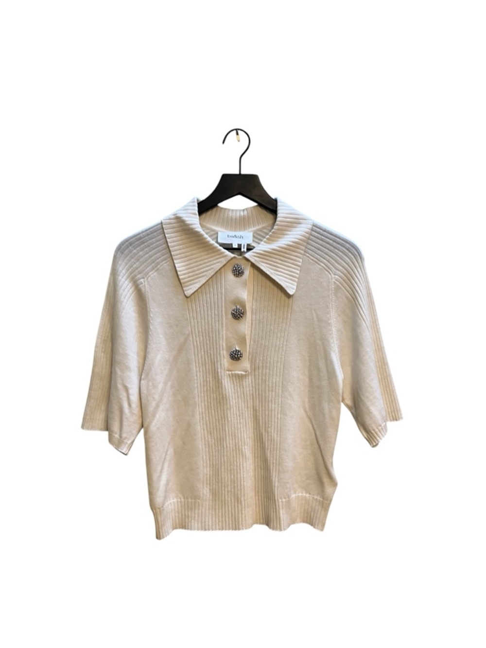 Ba&sh Wool Rhinestone Button Sweater size small - Picture 7 of 13